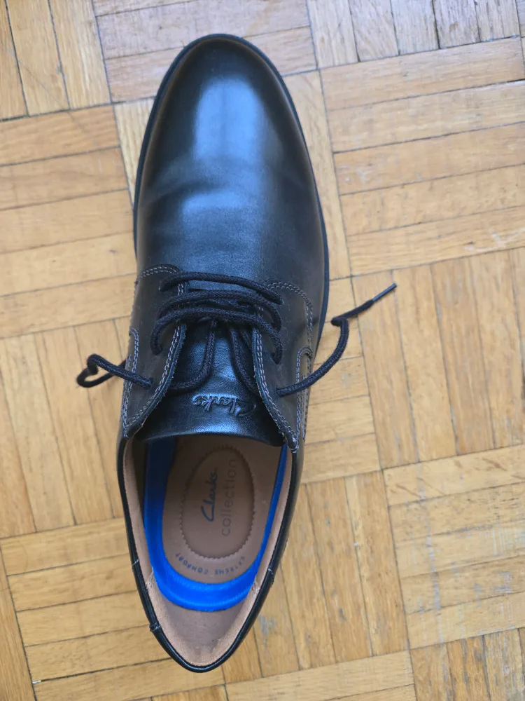 Clarks Collection Black Leather Dress Shoes thumbnail