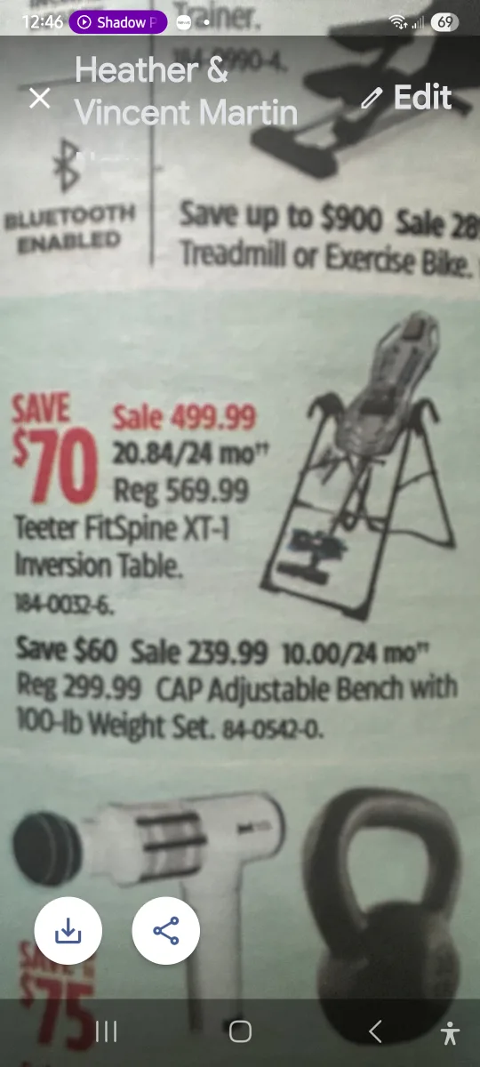 Back pain?? Teeter FitSpine XT-1 Inversion Table  Over $200 off image indicator(3)