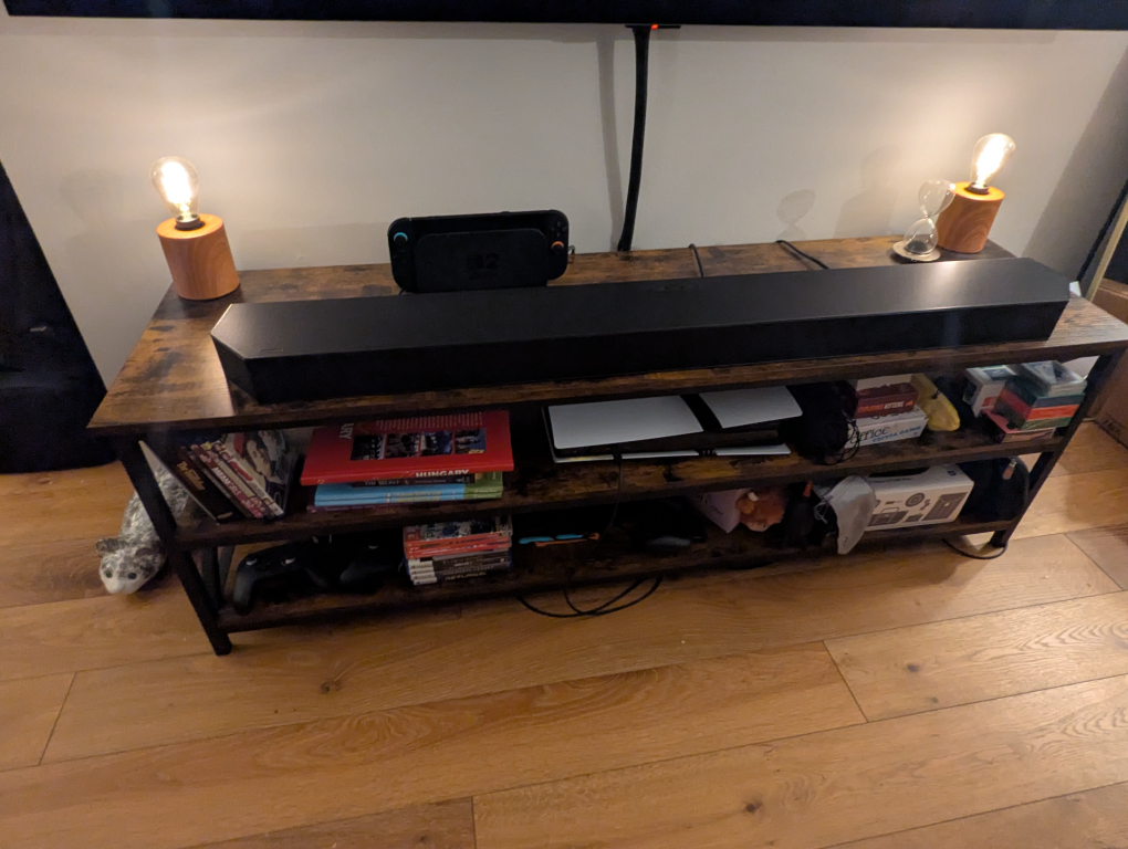 VASAGLE TV Stand, Rustic Brown - photo 2