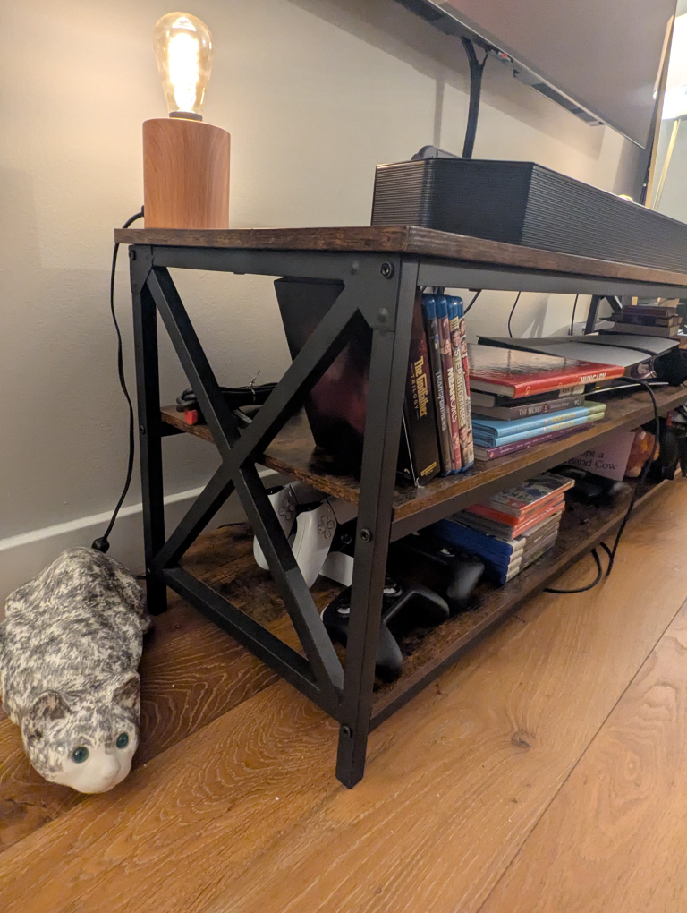 VASAGLE TV Stand, Rustic Brown - photo 3