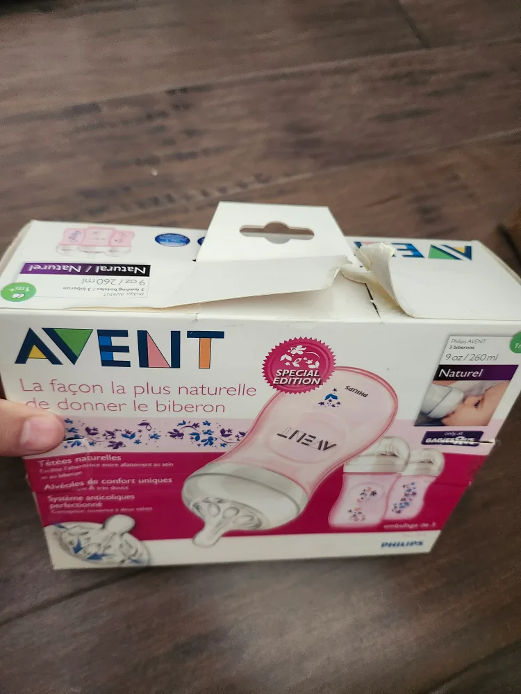 Philips Avent Natural Baby Bottles, 9oz, 3-pack image indicator(2)