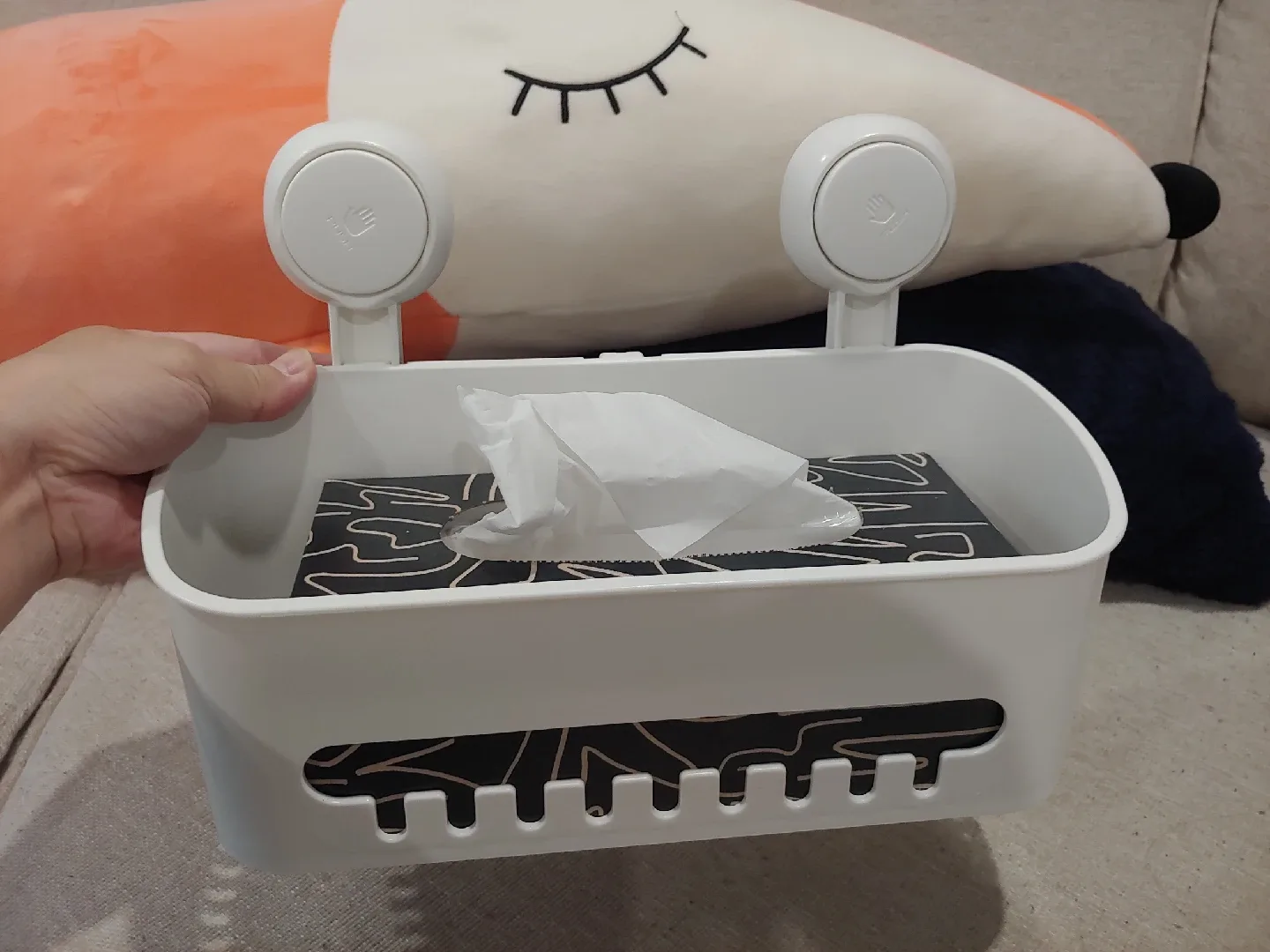 Adjustable Bathroom Caddy Hanging Shelf image indicator(4)