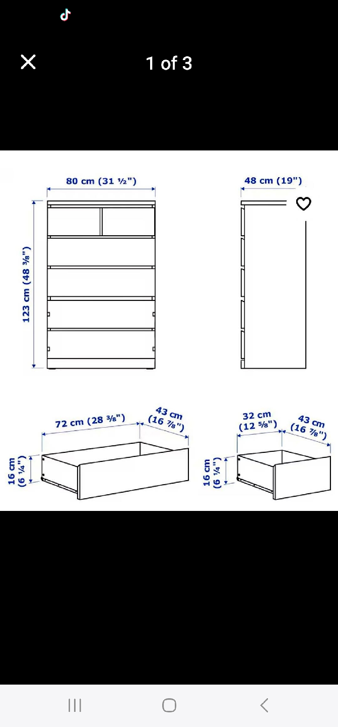 dresser malm and night stand - photo 4