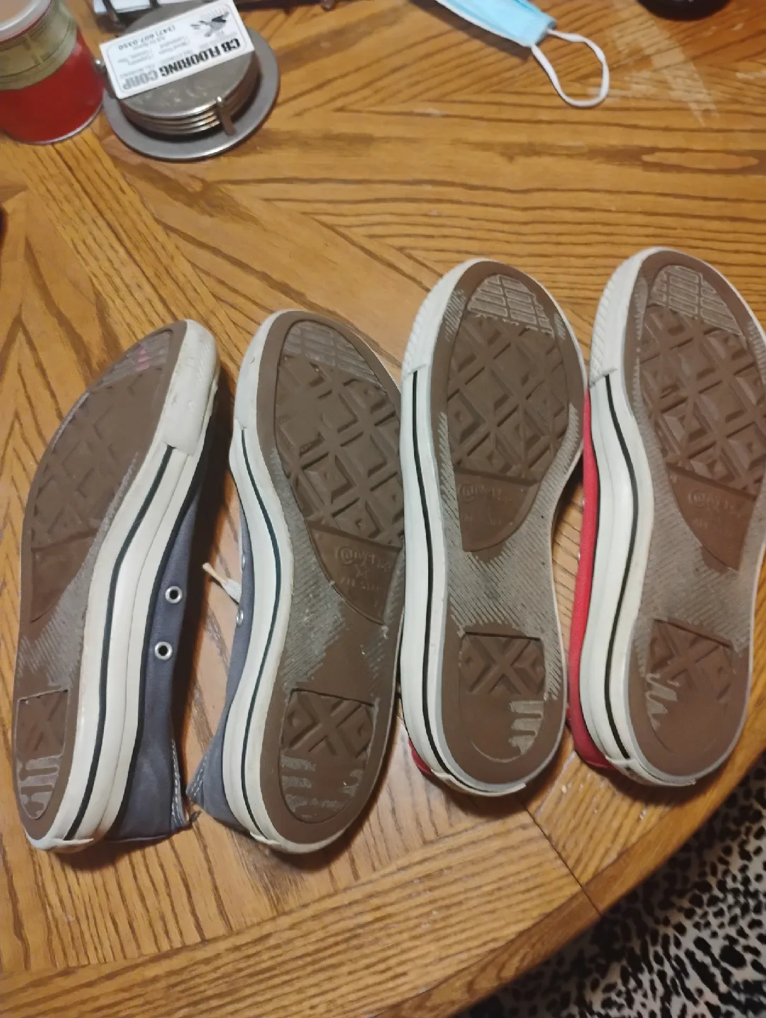 Two pairs of Converse sneakers vintage Red♥️/, Blue 💙 image indicator(3)