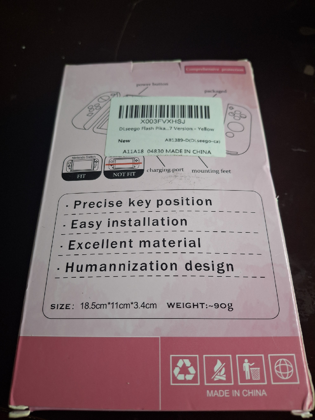 New Dlseego Flash Pika Protective Case for Nintendo Switch - photo 3