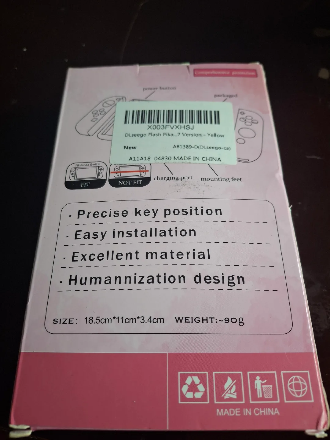 New Dlseego Flash Pika Protective Case for Nintendo Switch image indicator(3)