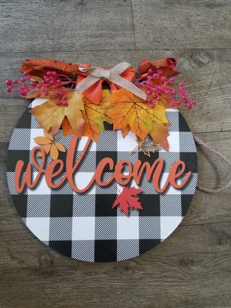 Fall Welcome Door Hanger thumbnail