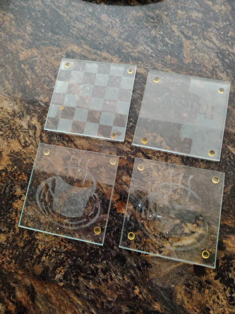 Set of 4 Glass Coasters image indicator(2)