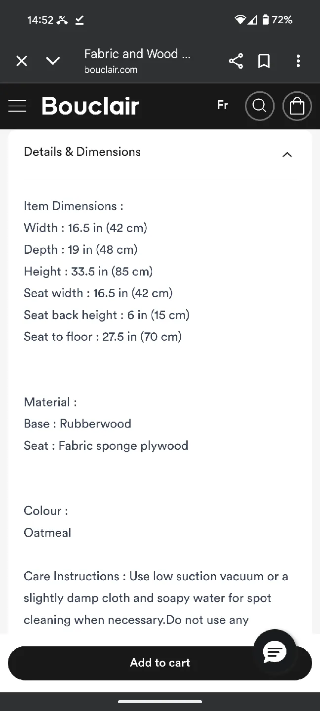 Set of 3 White Boucle Bouclair Bar Stools image indicator(6)