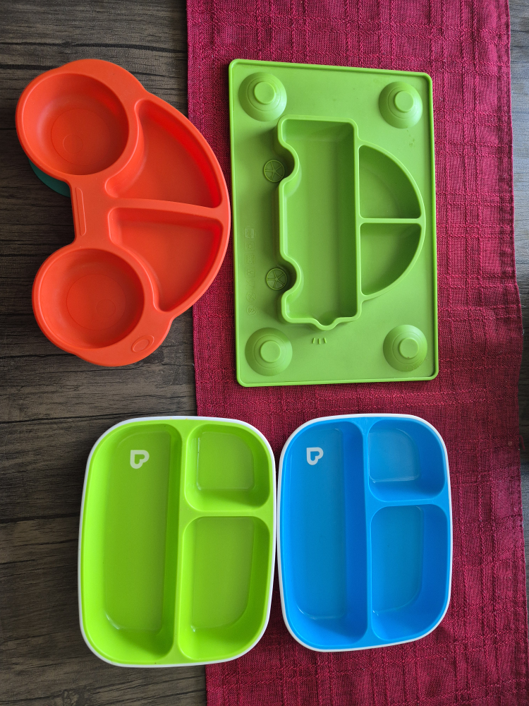 Toddler compartment meal plates