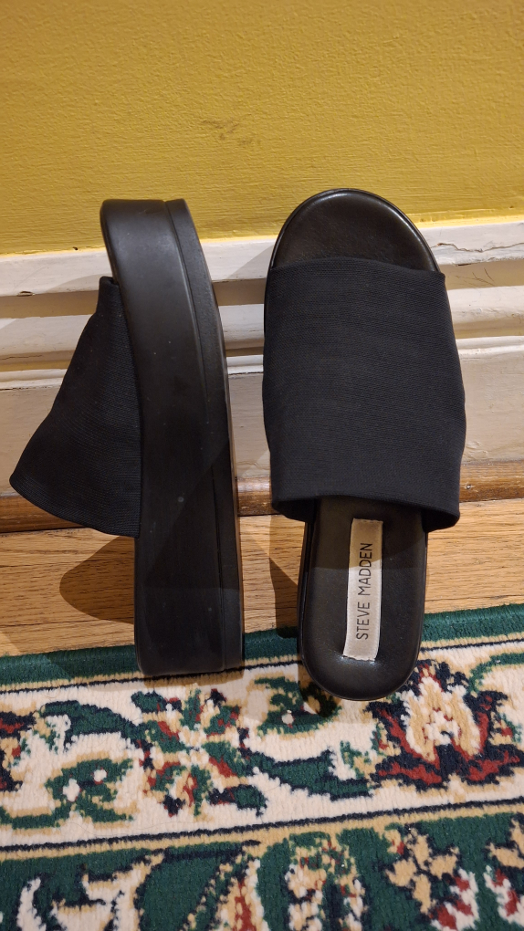 Steve Madden Black Platform Sandals - photo 2
