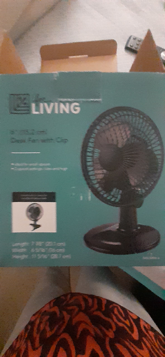🥕Living 6" Desk Fan with Clip - Black - photo 3