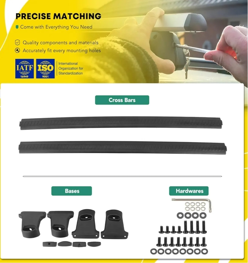 YHTAUTO Roof Rack Cross Bars – Fits Chevrolet Traverse 2022–2023 - photo 3