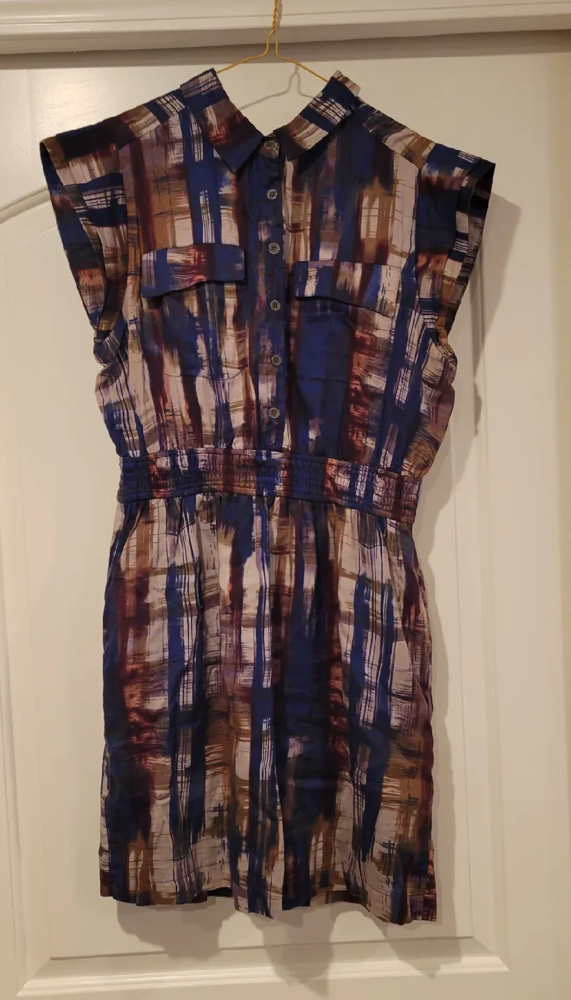 Abstract Print Sleeveless Dress by Akira thumbnail