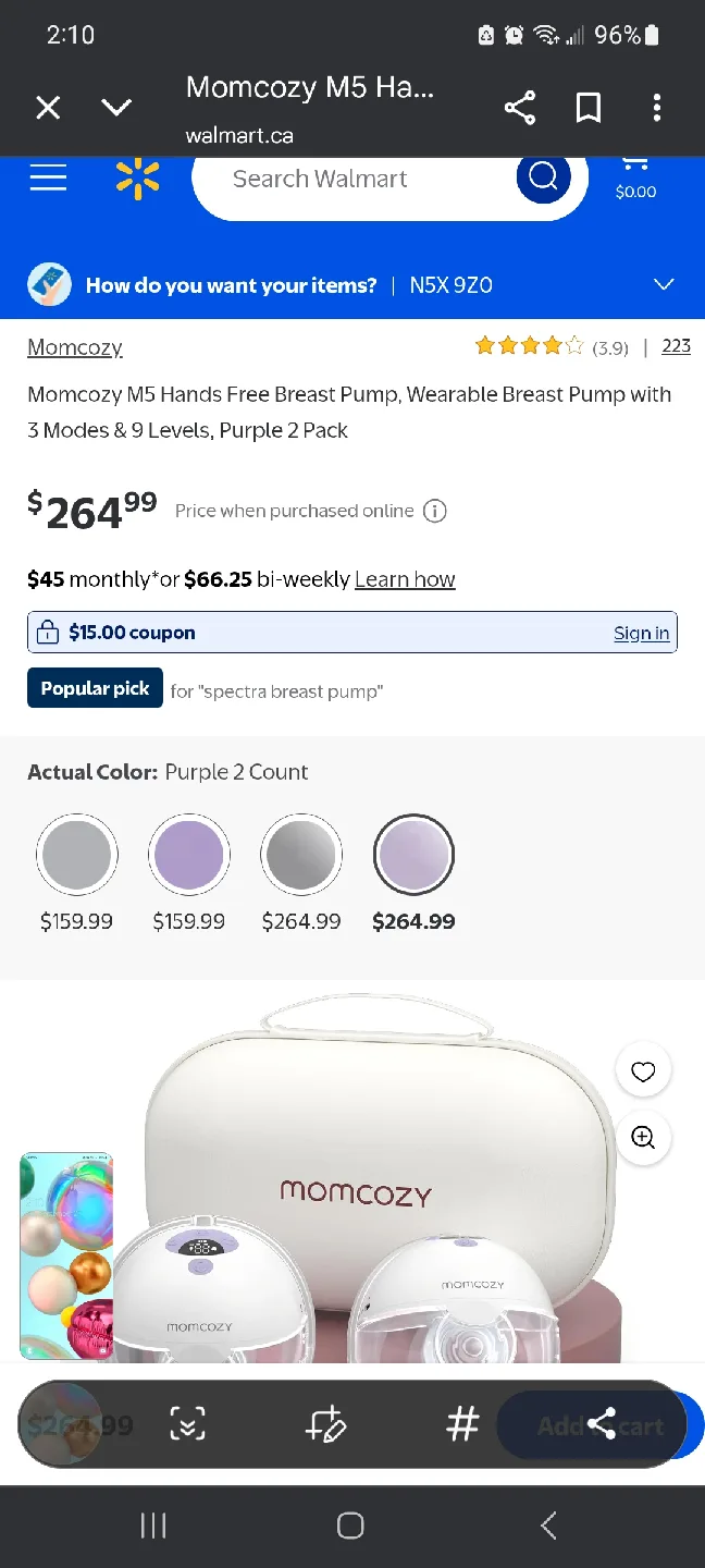 Momcozy M5 Hands Free Breast Pump 2 pack brand new image indicator(3)