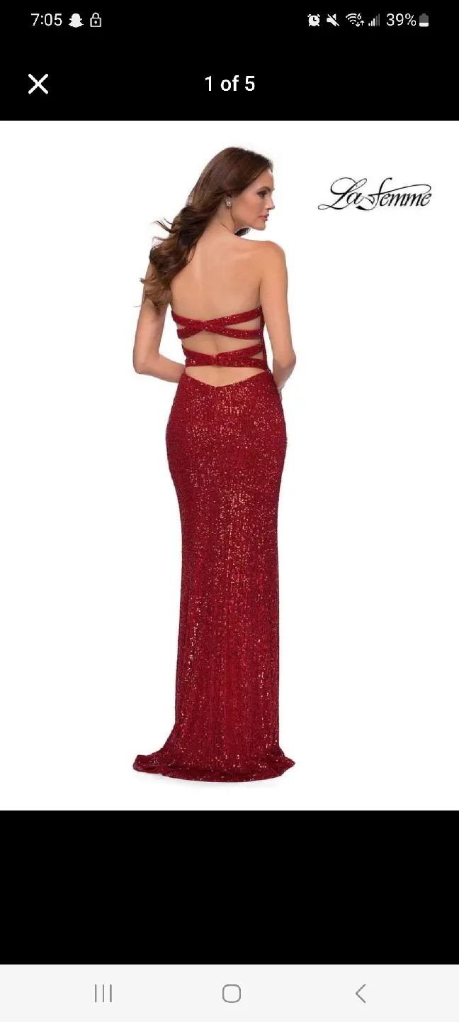 Red Sequin Gown thumbnail