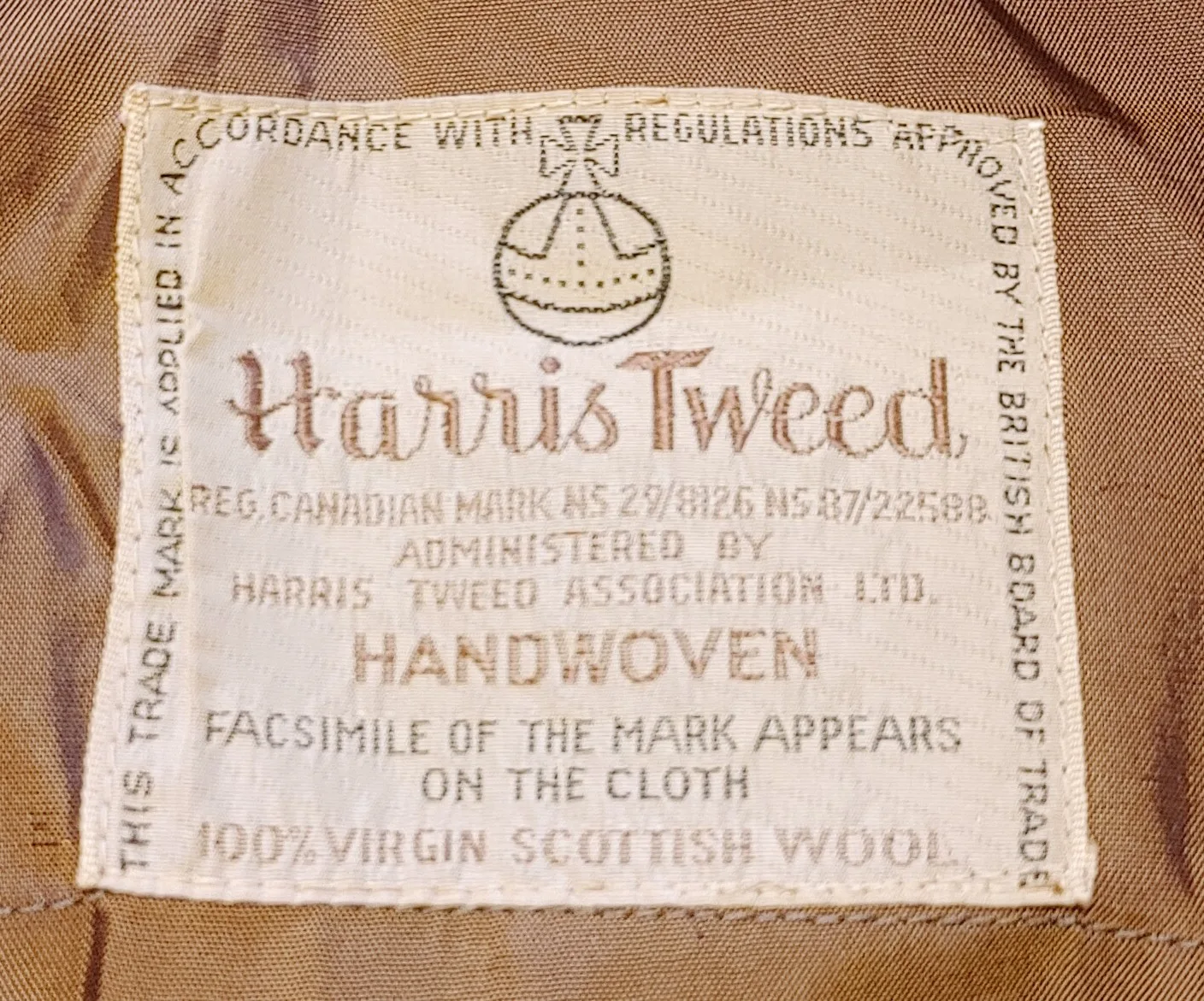 Vintage Harris Tweed herringbone Blazer image indicator(8)