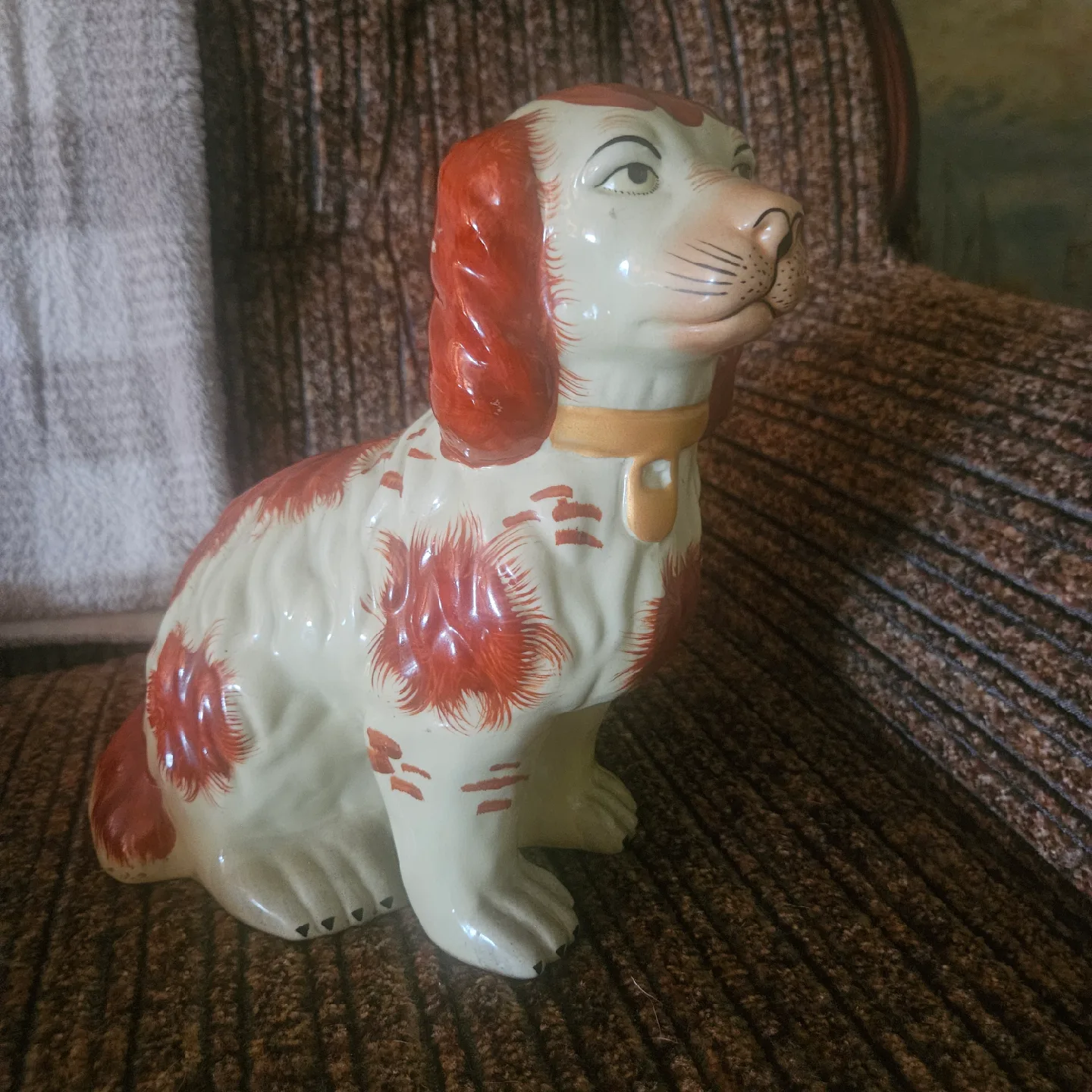 Majolica Spaniels Dogs Figurines image indicator(8)
