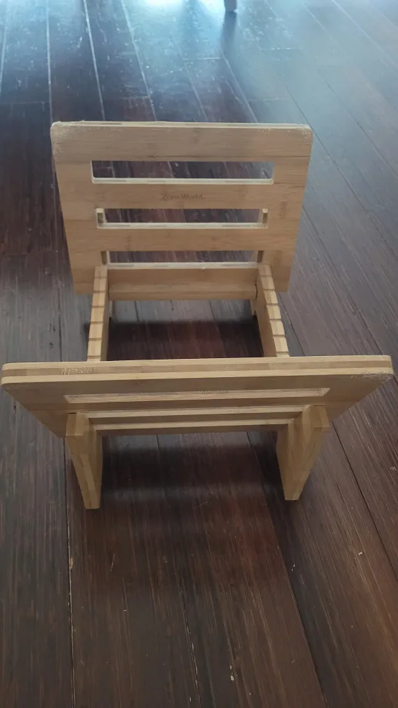 Bamboo Record Holder Stand image indicator(2)