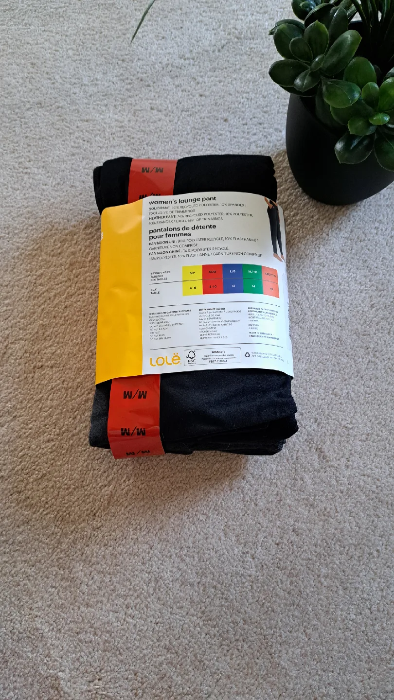 Lole 2 Pack Lounge Pants Women's Medium Grey Black image indicator(6)