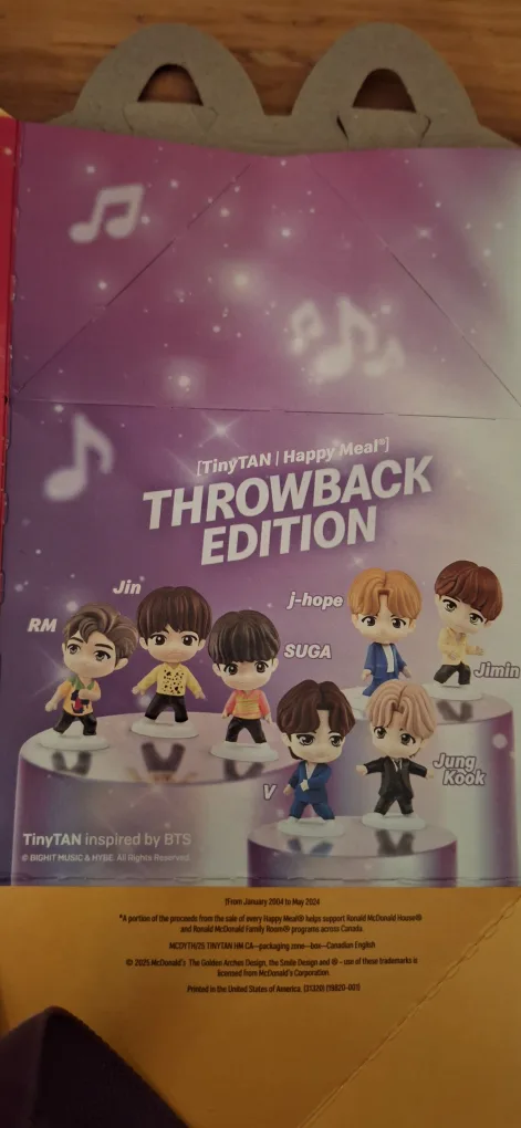 2025 Full Set BTS Tiny Tan McDonald's Toys image indicator(2)