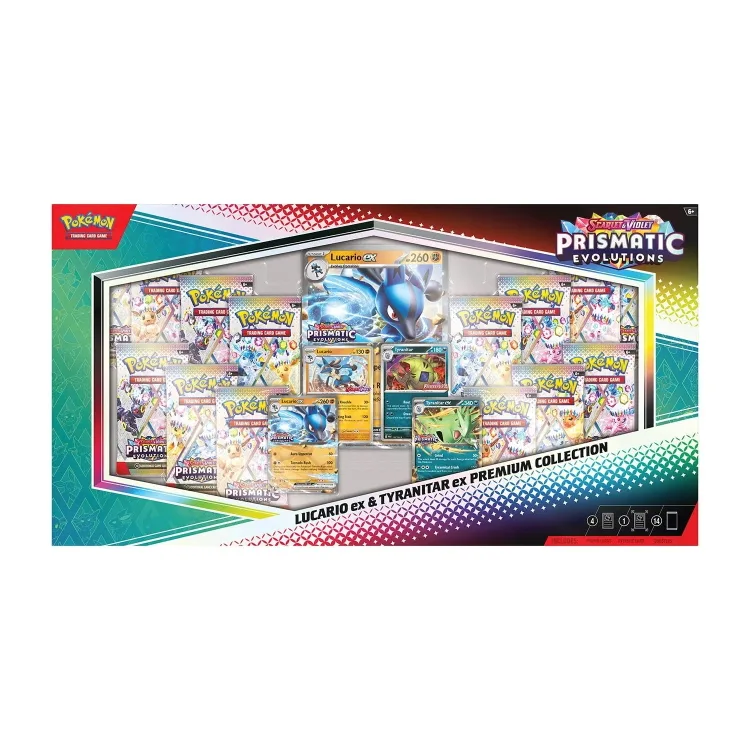 Lucario and tyranitar Prismatic Evolutions thumbnail