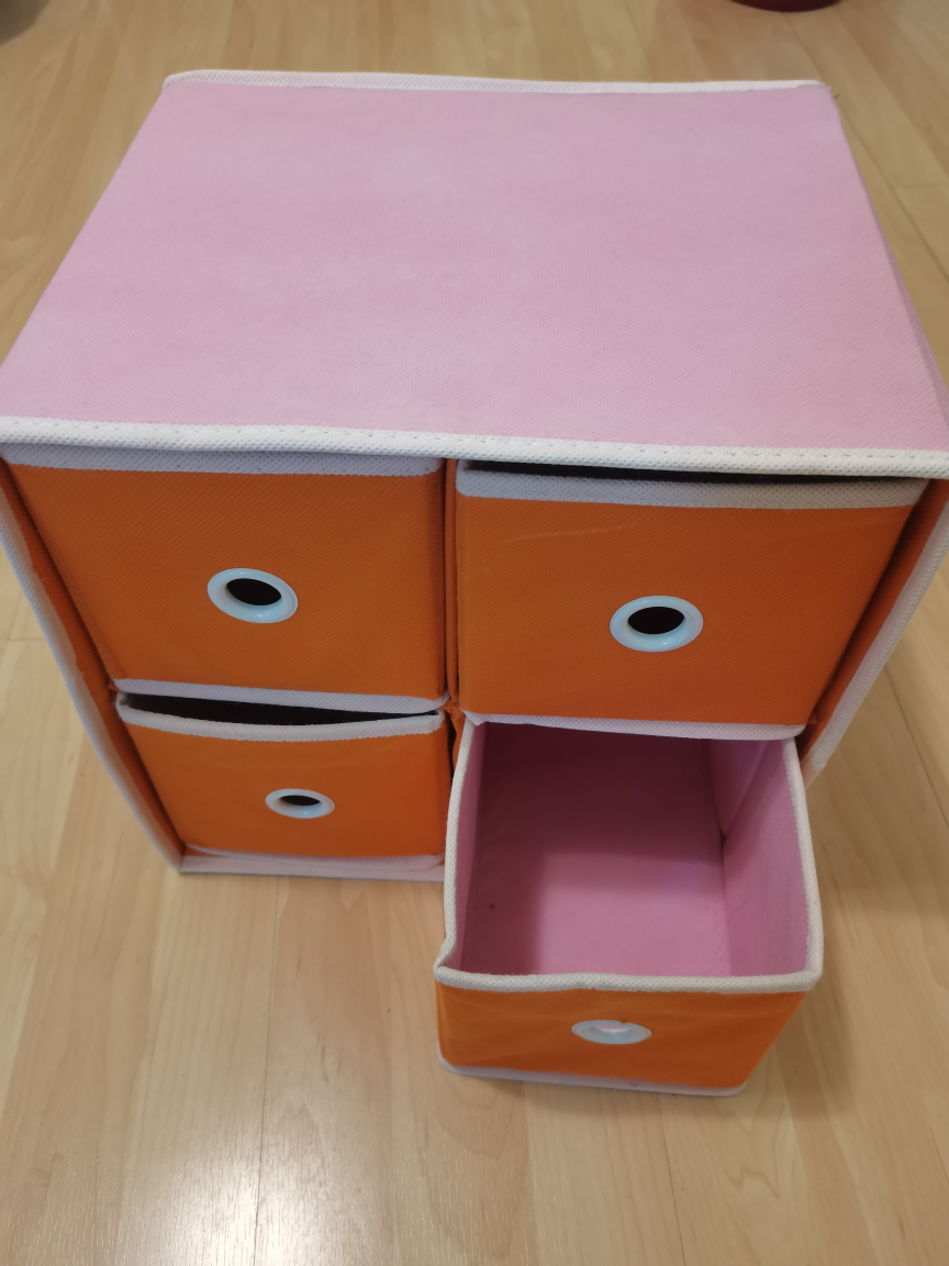 Orange & Pink Storage Drawer Unit - photo 2