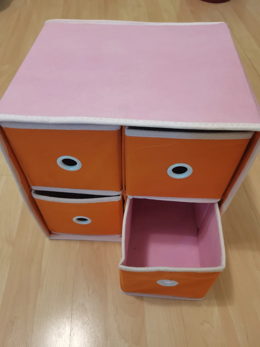 Orange & Pink Storage Drawer Unit image indicator(2)