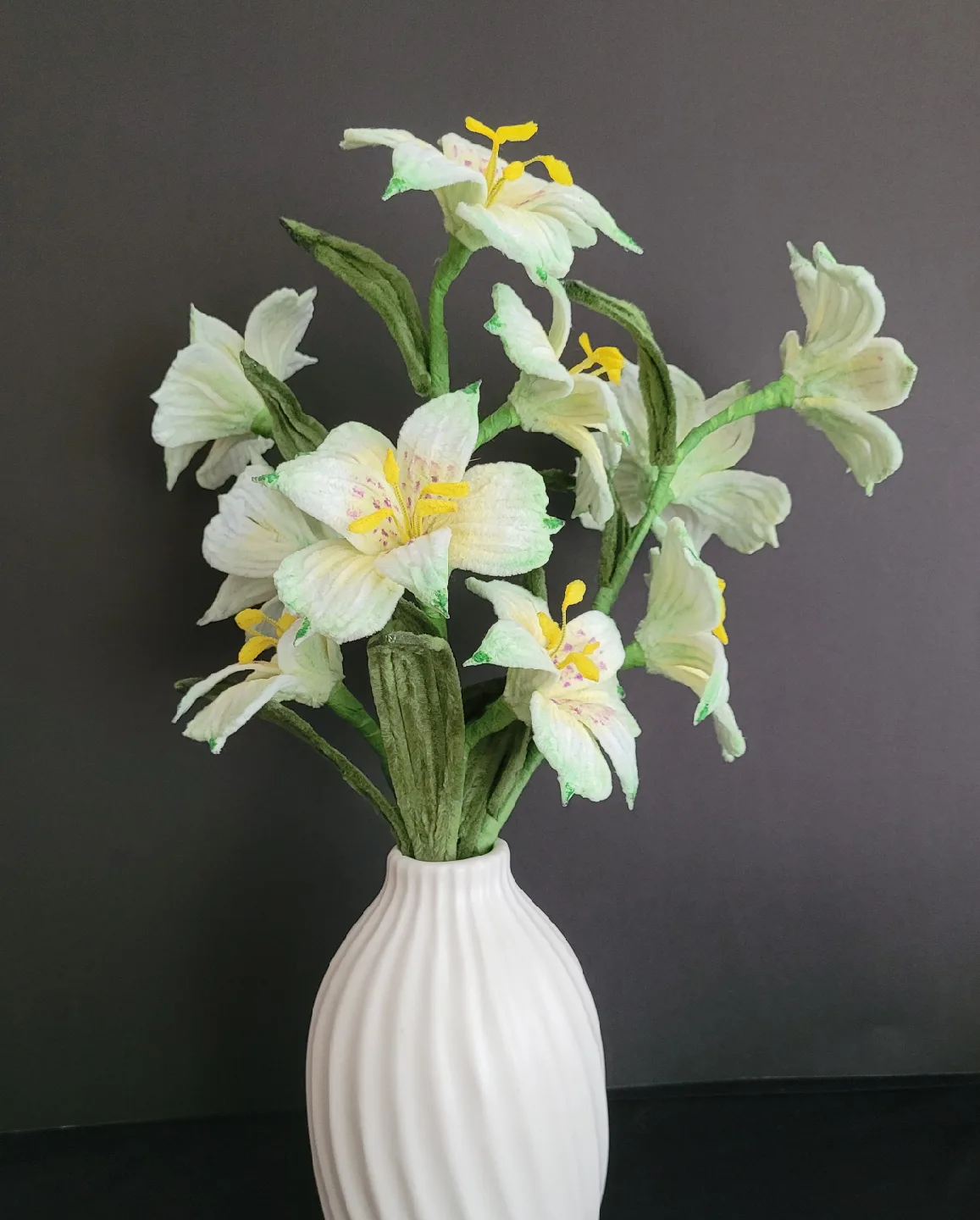 Handmade Alstroemeria Paper Flower Bouquet thumbnail
