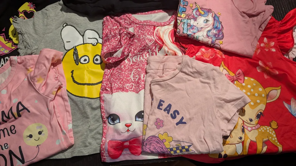 Girls' Assorted Graphic T-Shirts - 4T-5T thumbnail
