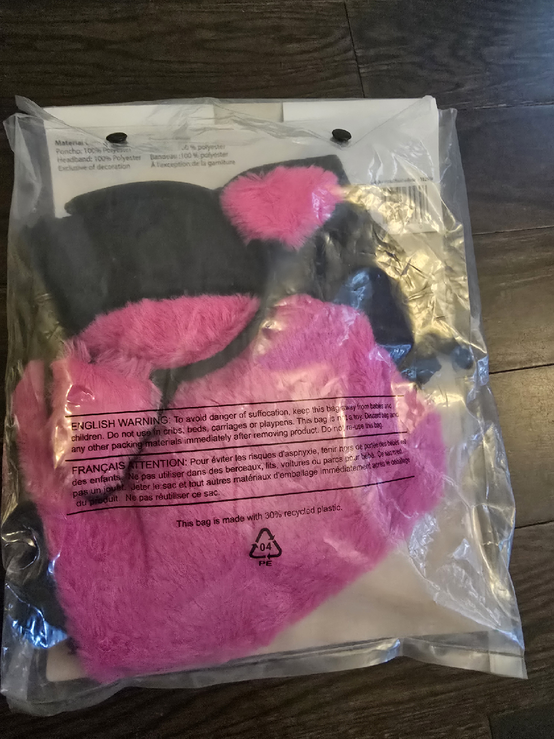 Celebrate It Black Cat Poncho Kit - New - photo 2