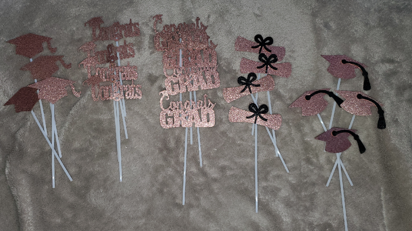 Graduation Cupcake Toppers - photo 2