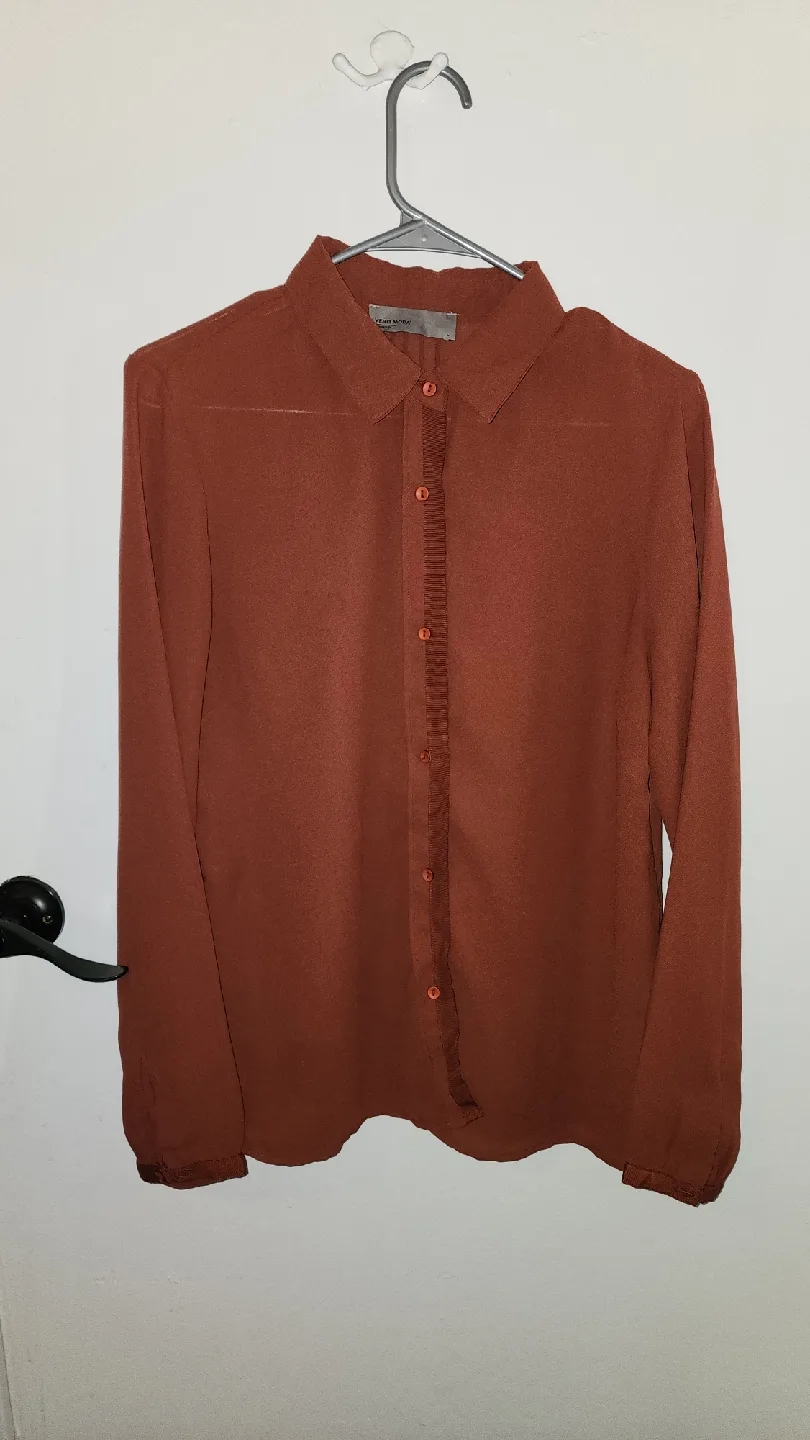 Rust Orange Blouse - Size L image indicator(2)