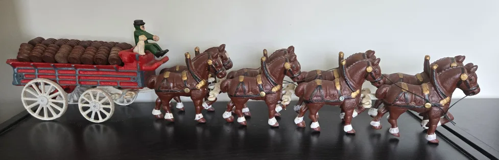 Vintage Style Horse Drawn Beer Wagon image indicator(5)