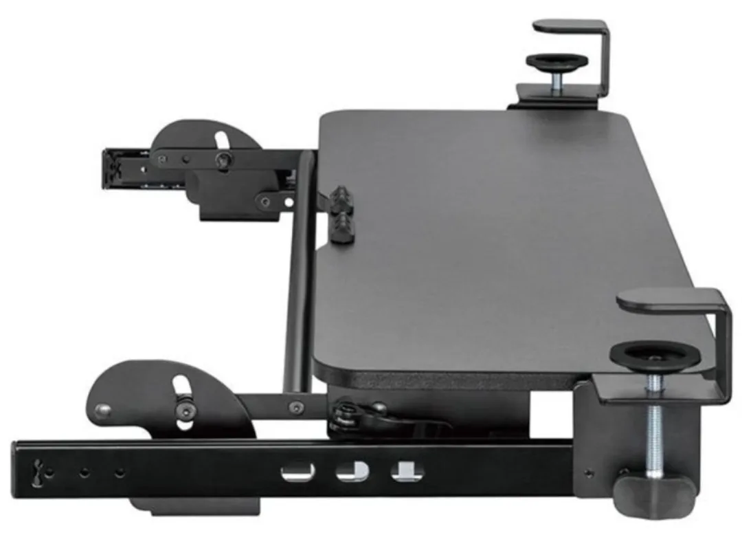 IntekView Height Adjustable Clamp-On Keyboard Tray – Ergonomic image indicator(4)
