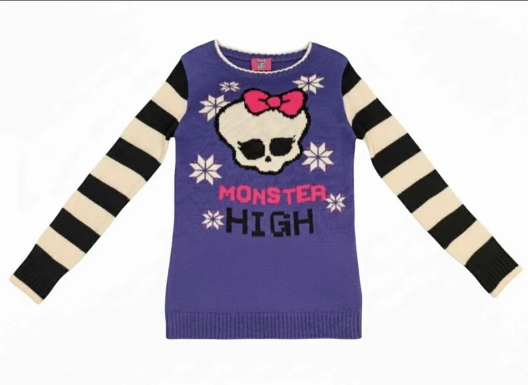 Monster High Purple Sweater - Size M (10/12) thumbnail