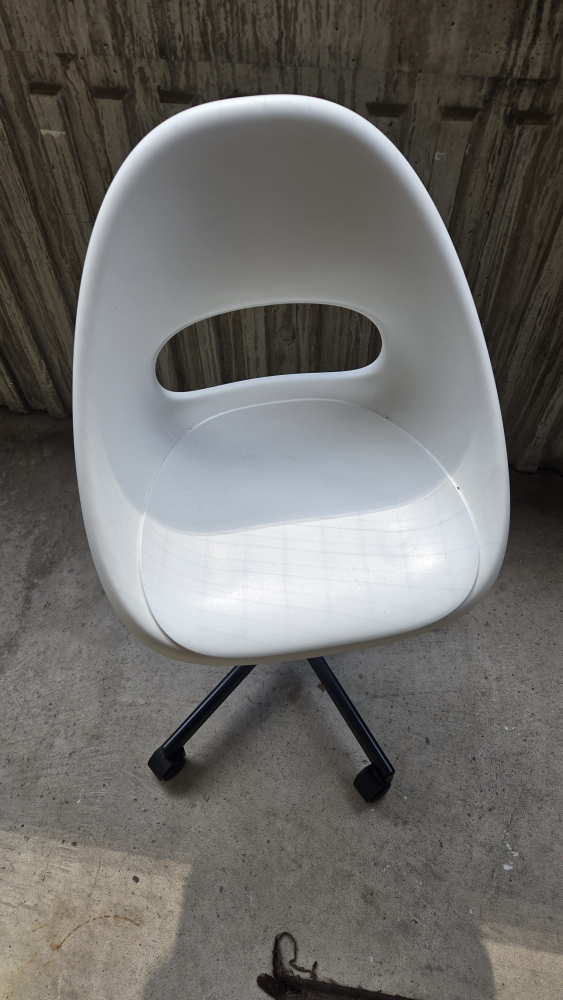 White Swivel ikea Desk Chair - photo 4