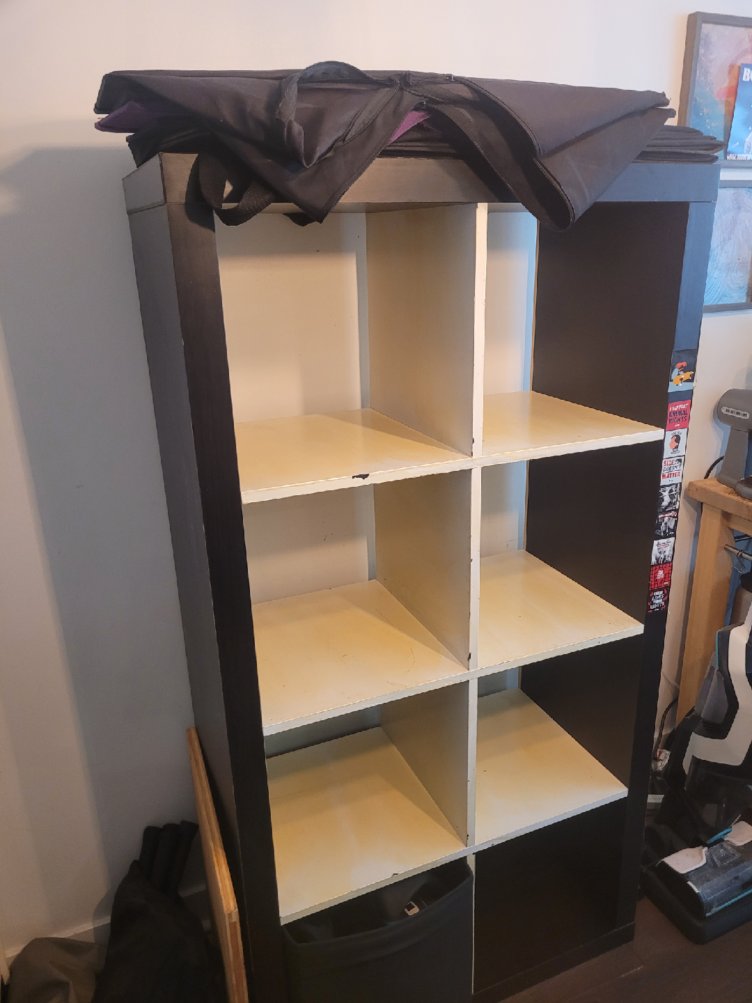 FREE IKEA Kallax Shelf Unit - Black/Brown