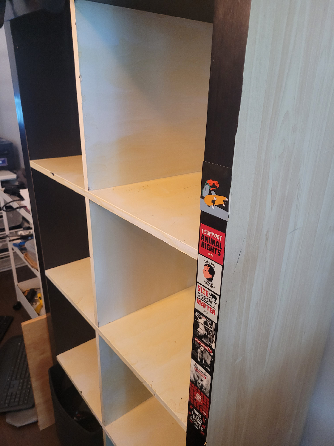 FREE IKEA Kallax Shelf Unit - Black/Brown - photo 2