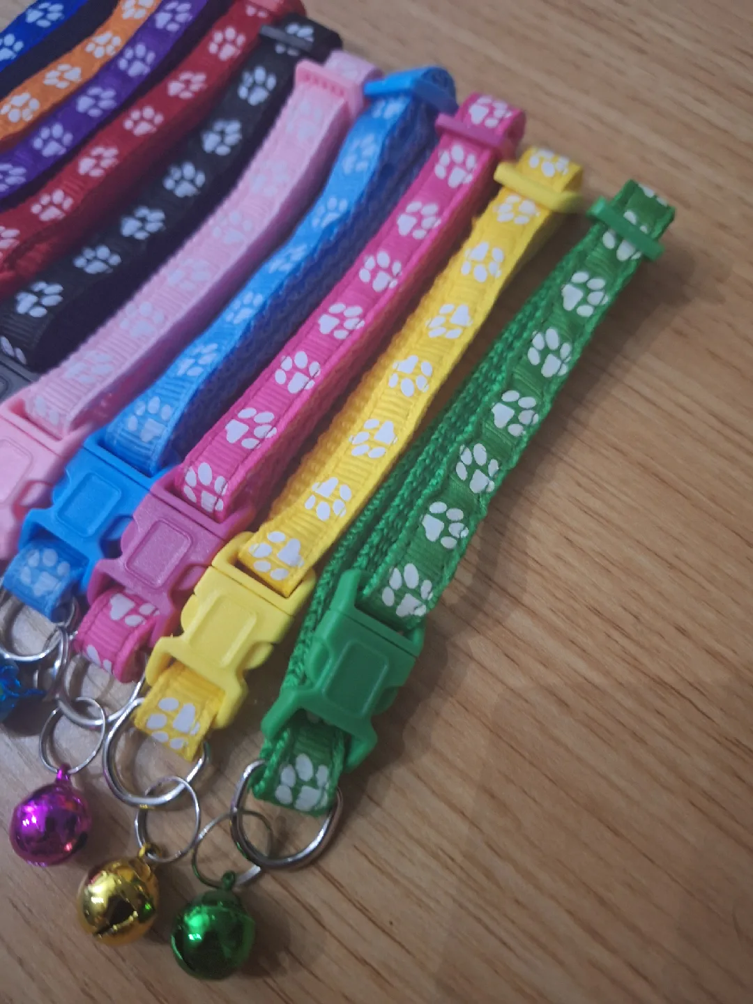 NEW (4 for $5) Paw Print Cat/Dog Collars with Bells 🔔 image indicator(2)