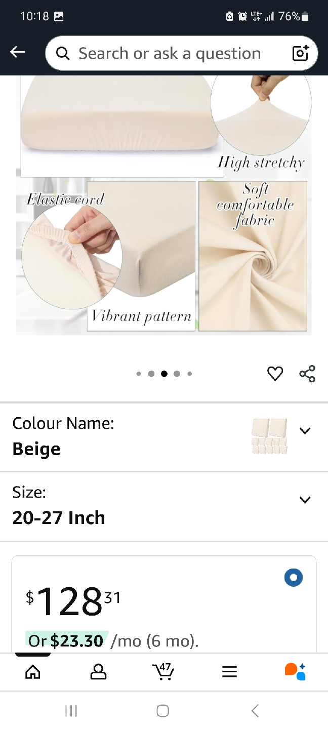 Newwiee Beige Sofa Cushion Covers (20-27 Inch) - photo 3