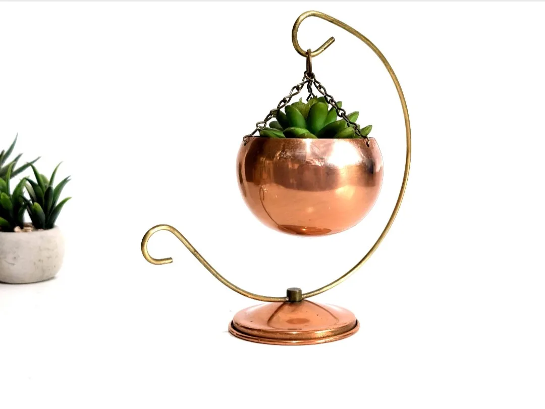 Coppercraft Guild Rolly Polly Hanging Planter Pot image indicator(9)