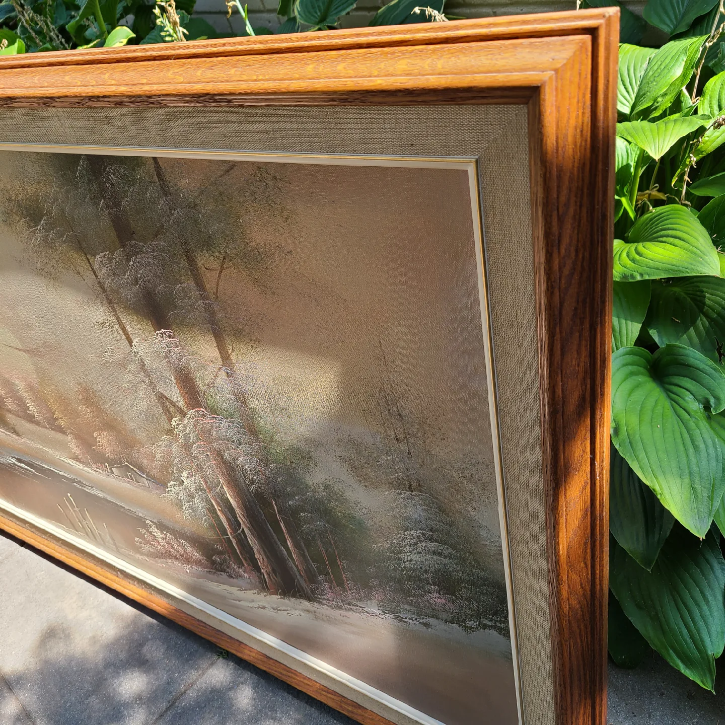 Framed winter landscape Painting image indicator(4)