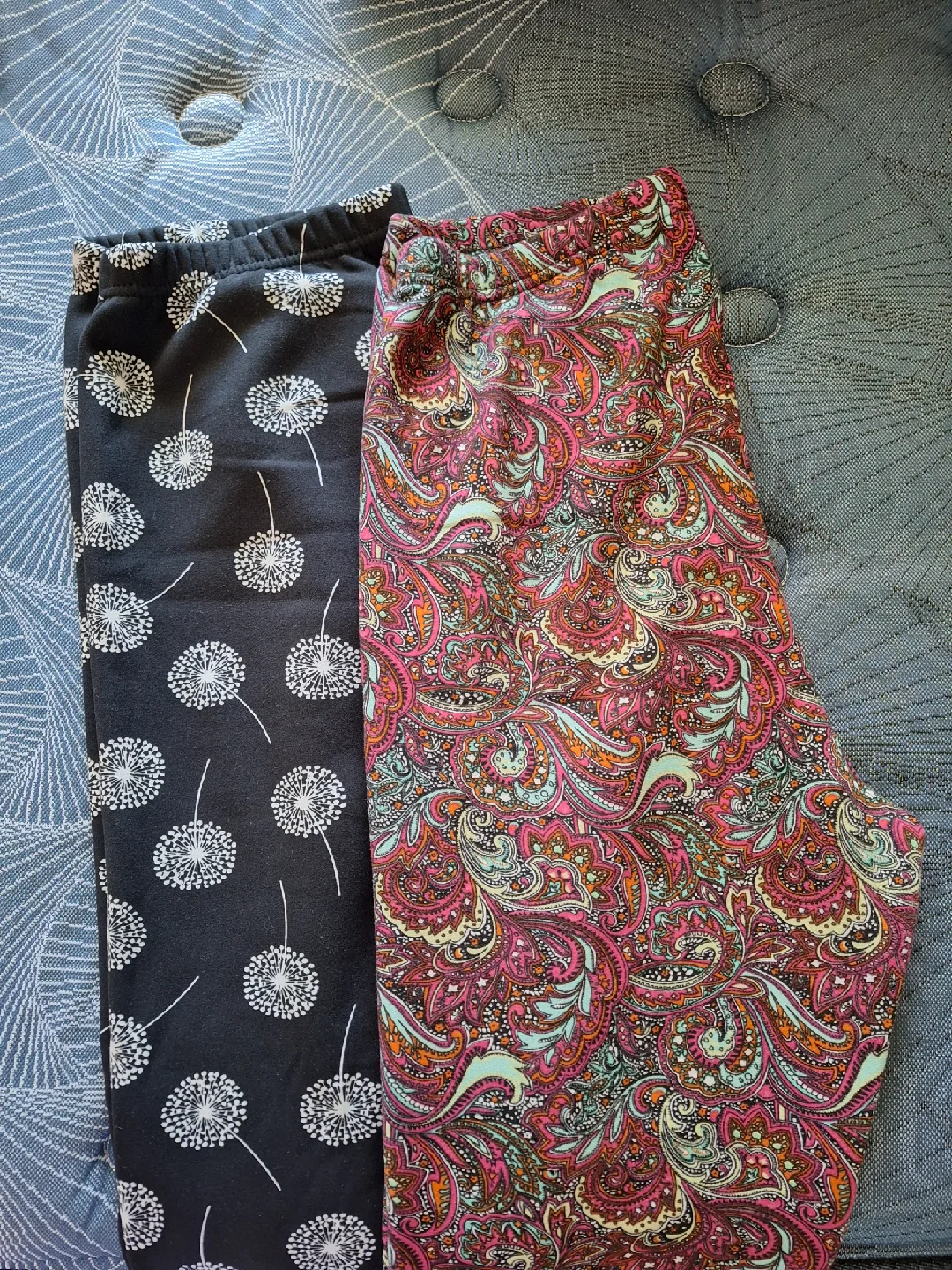 Cozy Brand Patterned, Fur Lined Leggings - szXL x2 thumbnail