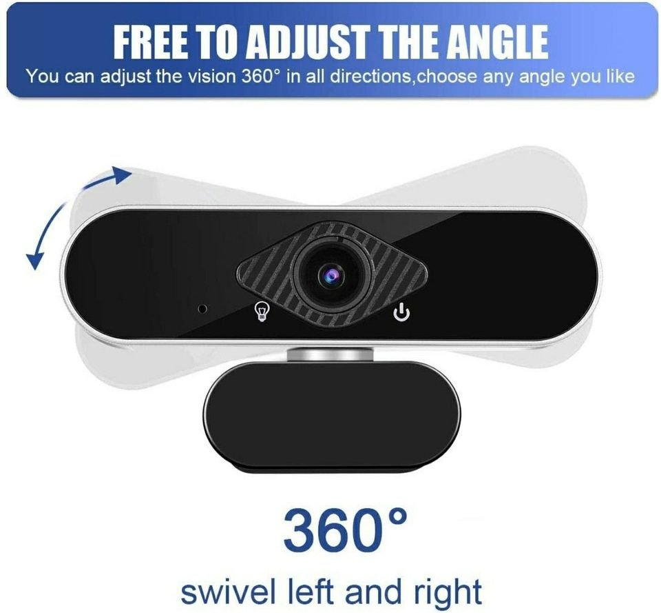 1080P Webcam with Microphone Full HD Computer Camera - photo 2