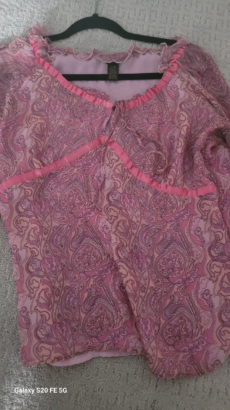 Paisley Print Blouse - Size M
