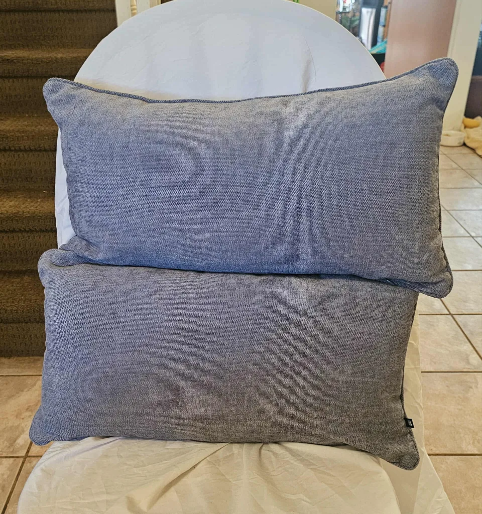 2 Blue Urban Barn Rectangle Decor Pillows thumbnail