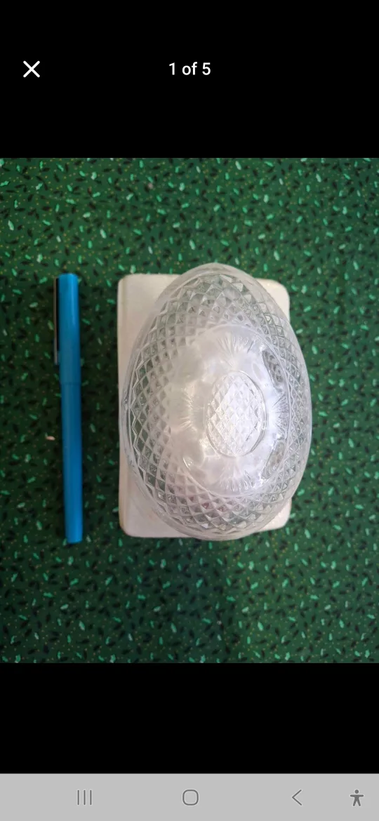 Vintage Dove Blue Egg & Crystal Egg thumbnail