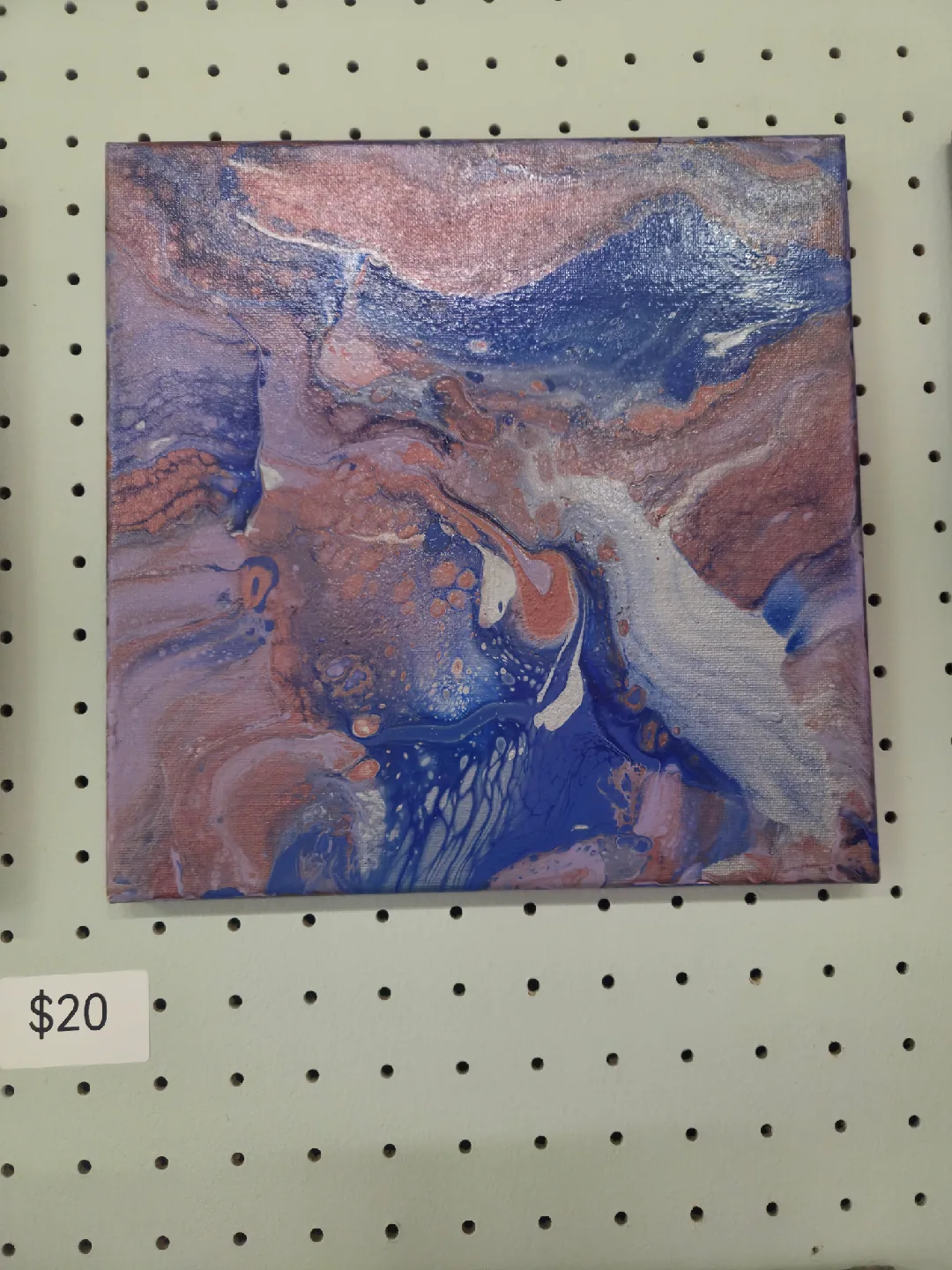 Abstract Art Painting - Blue & Pink thumbnail