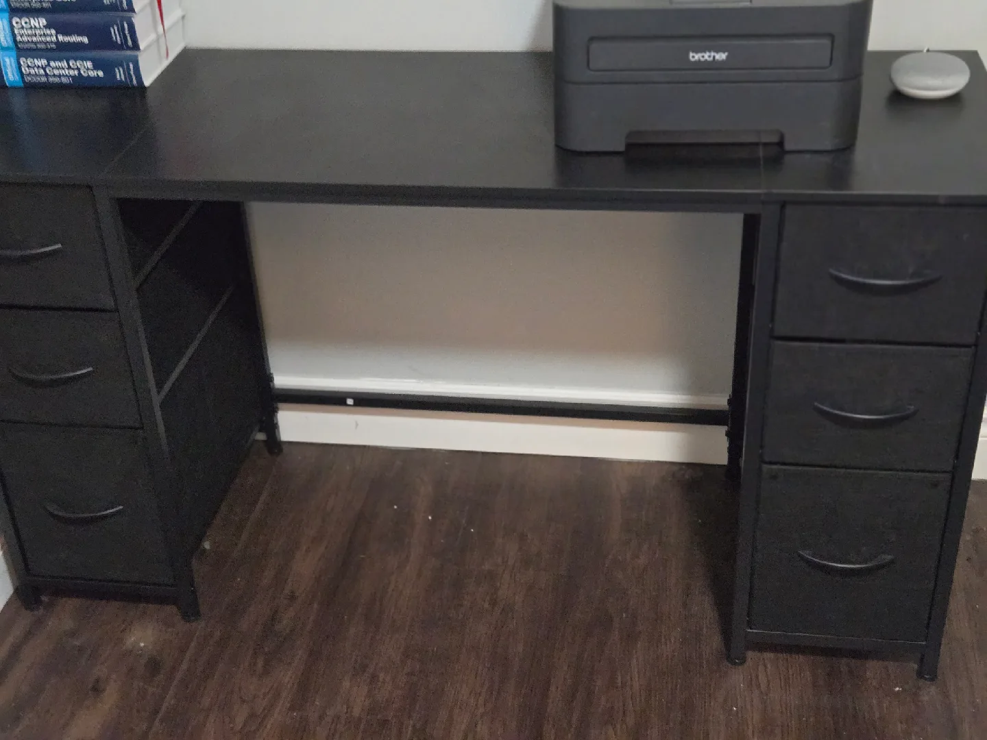 Office Desk with 6 Fabric File Drawers 🥕 image indicator(2)